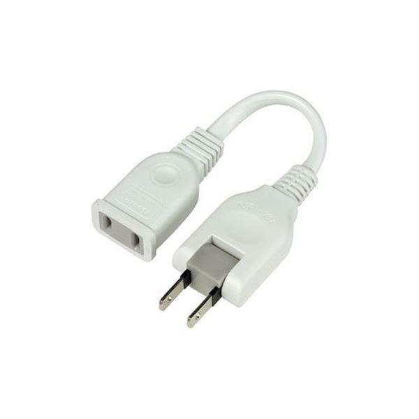 （まとめ）朝日電器 ちょっとコード10cm W-1501B（W）〔×50セット〕