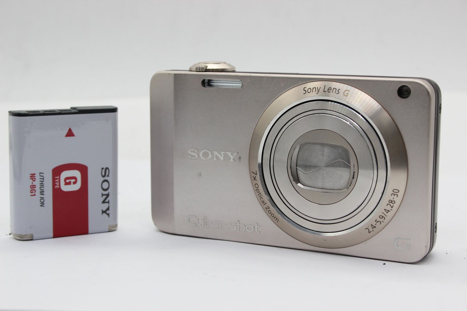 返品保証】 ソニー SONY Cyber-shot DSC-WX10 7x バッテリー付き 