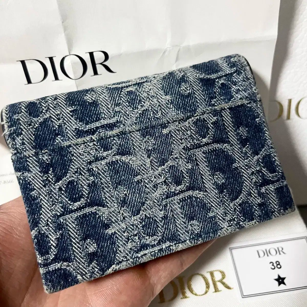 DIOR オブリーク ジャカード サドル カードウォレット DIOR | 【日本限定】Saddle Nymphea ウォレット ディオール