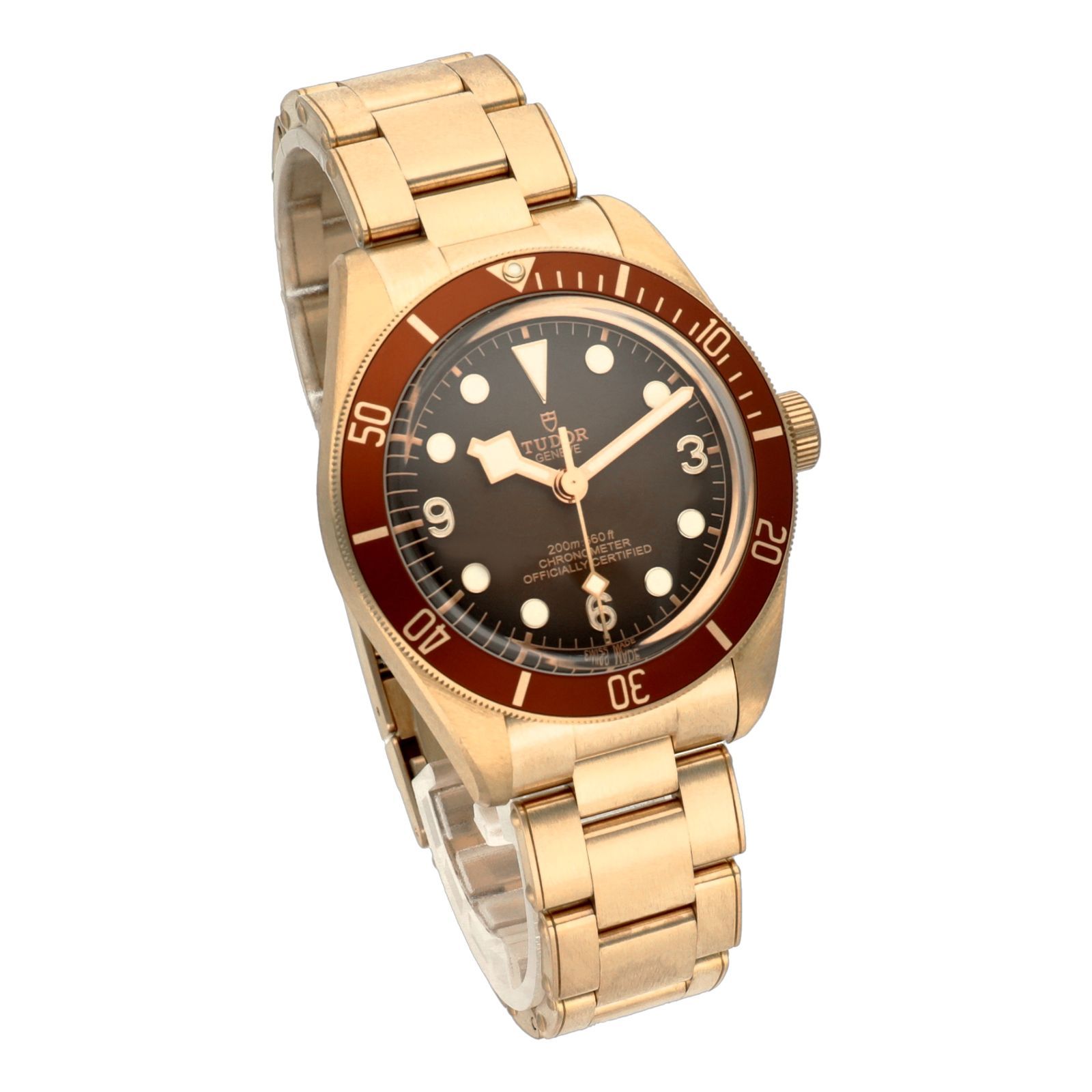 TUDOR 自動巻き腕時計 ブラウン文字盤