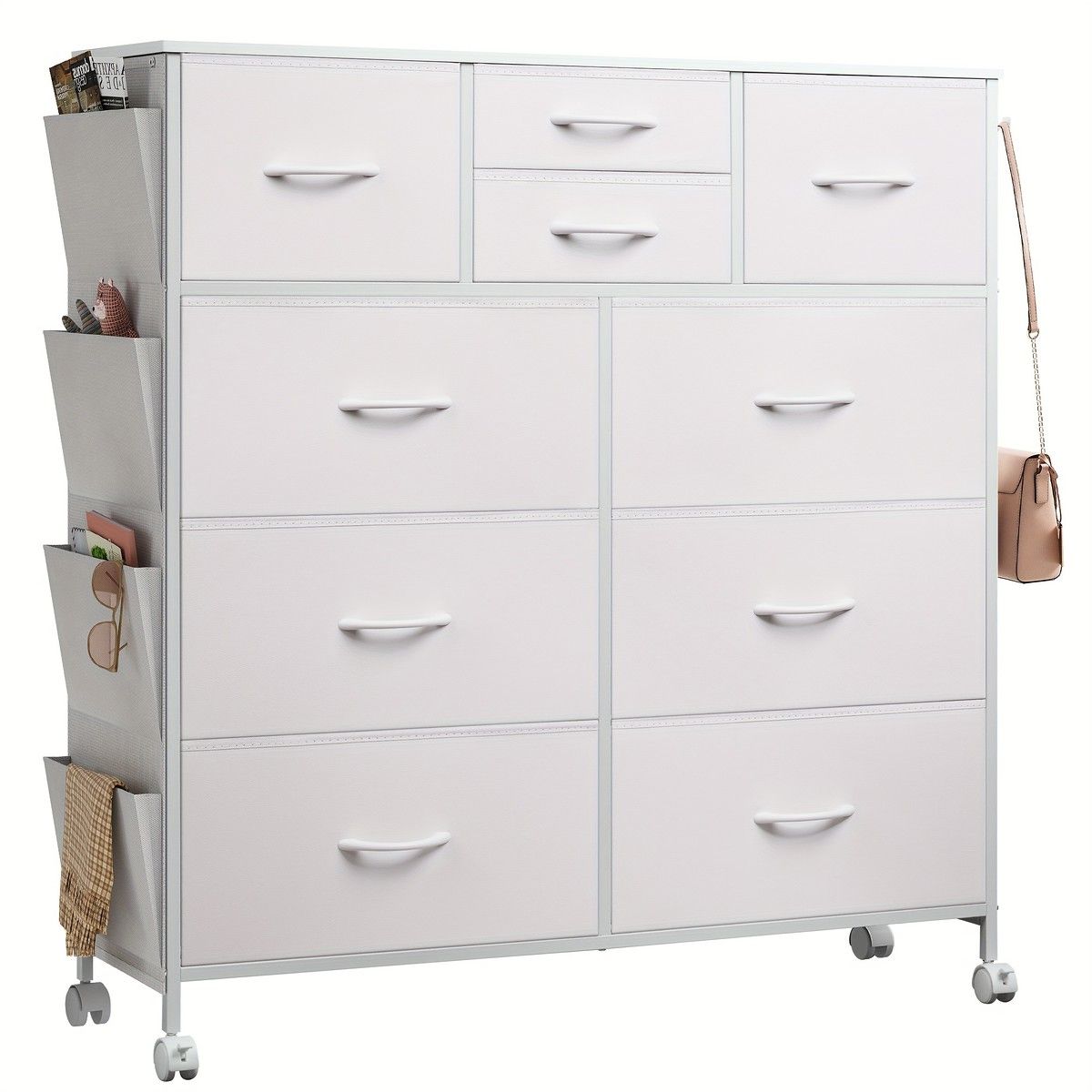 ファブリックチェスト 黒|白