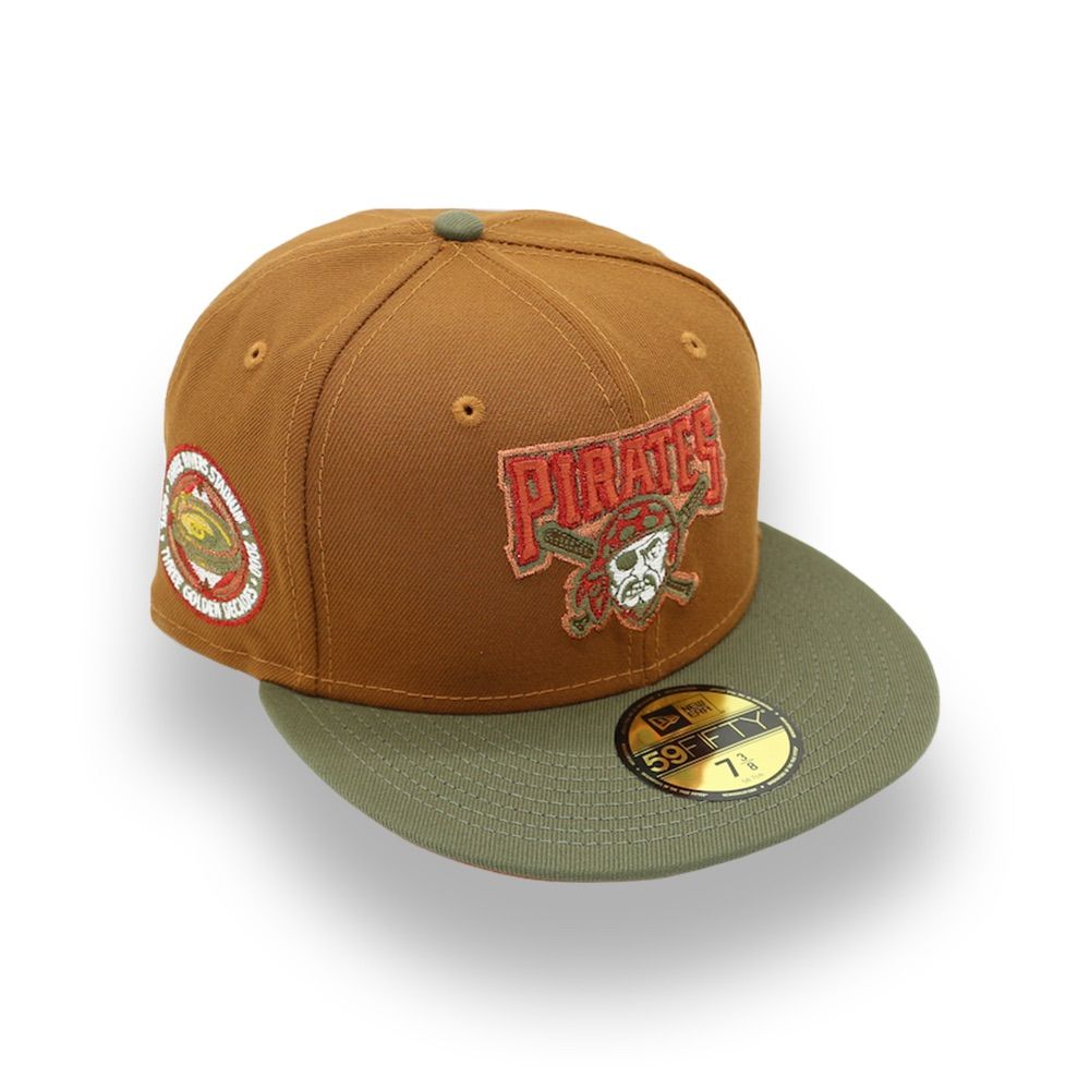 日本未発売 ニューエラ ピッツバーグ パイレーツ スリー リバース スタジアム キャップ | NEW ERA PITTSBURGH PIRATES THREE RIVERS STADIUM SIDE PATCH 59FIFTY BROWN|OLIVE