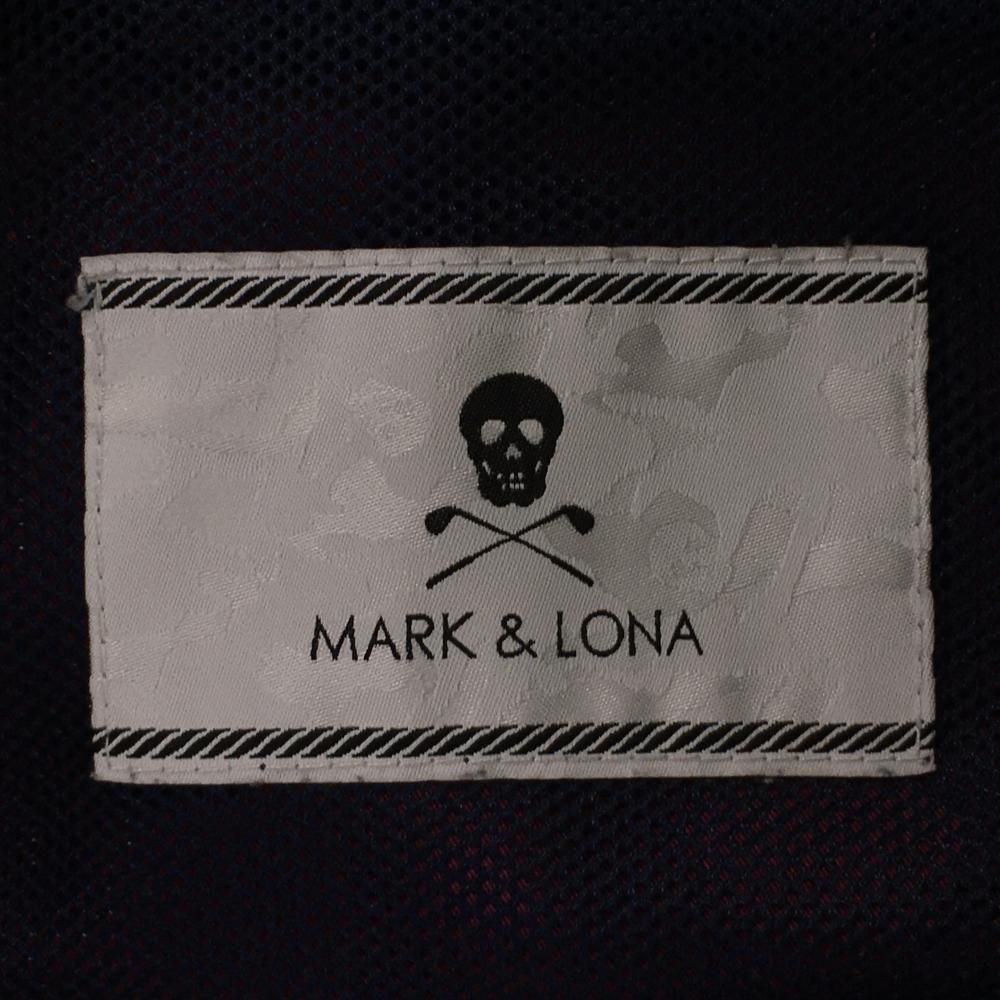 超 マークアンドロナ ジャケット ボルドー×ピンク スカル 星総柄 メッシュ裏地 レディース M ゴルフウェア MARK＆LONA LLC-HASEGAWATOSO_COM