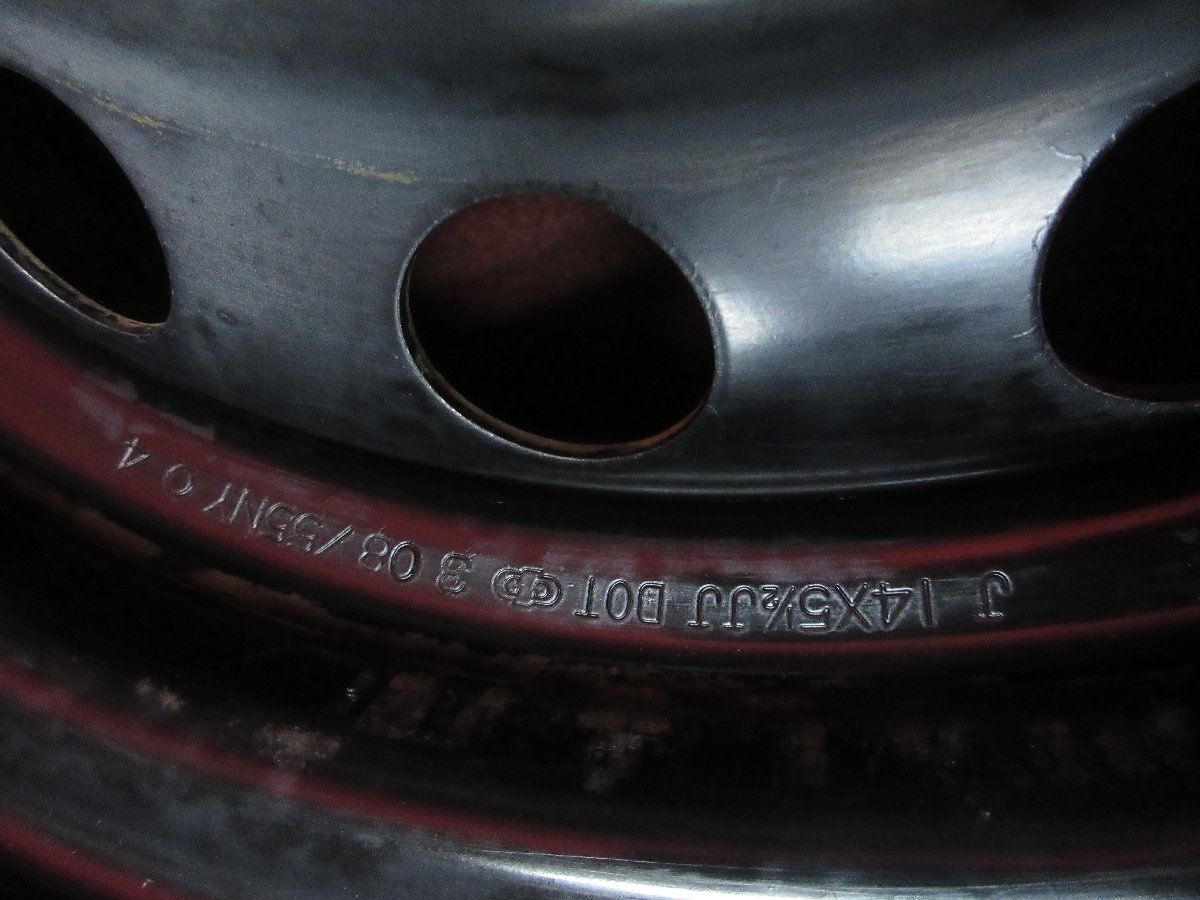 スチール ホイール 4本 トヨタ シエンタ 純正 14×5.5J 4穴100 +34 ハブ