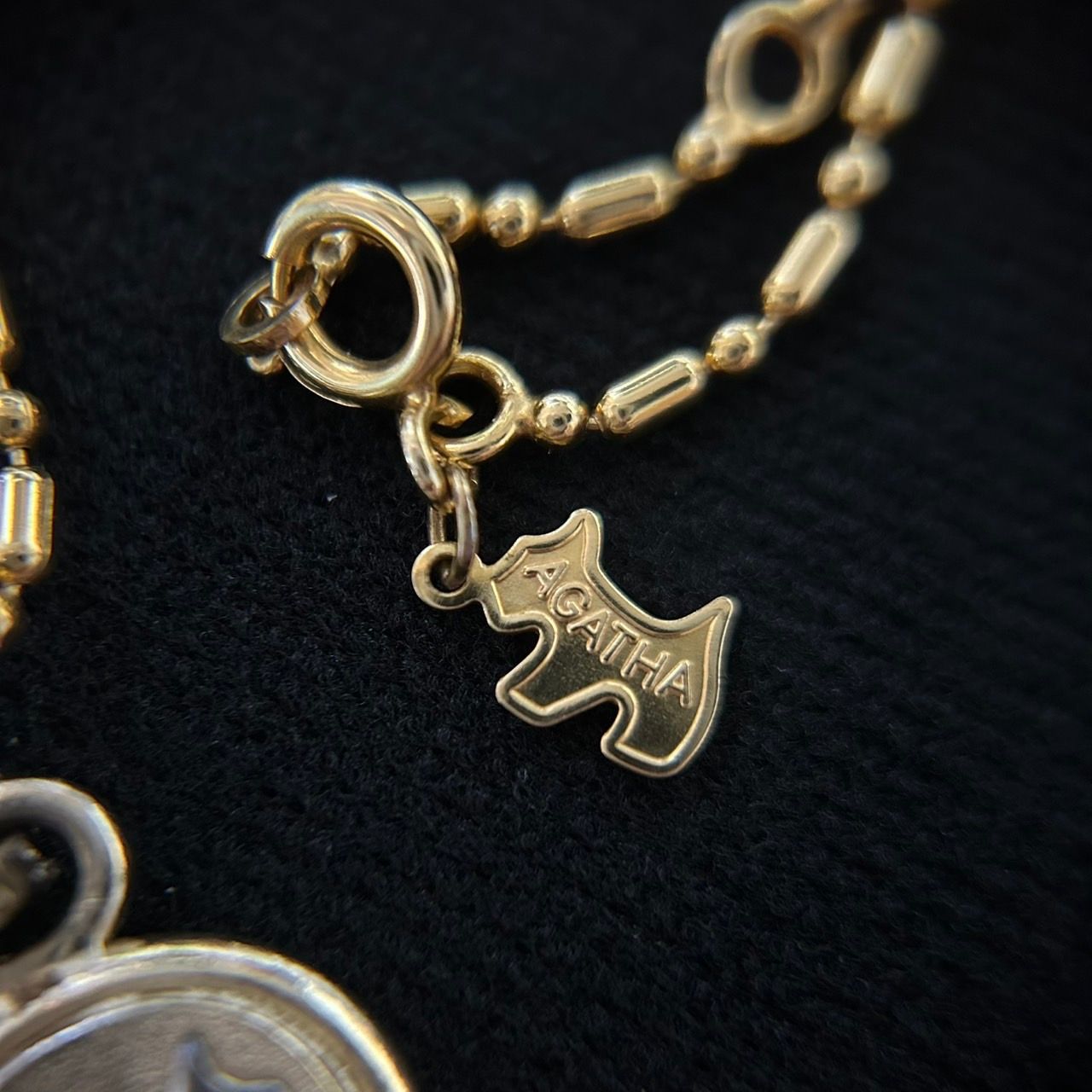 AGATHA PARIS】アガタ スコッティ 犬モチーフ ネックレス ゴールド