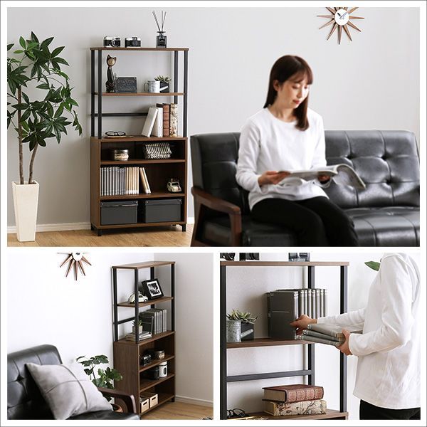 オープンラック 幅60 ウッドラック ラック シェルフ 収納棚