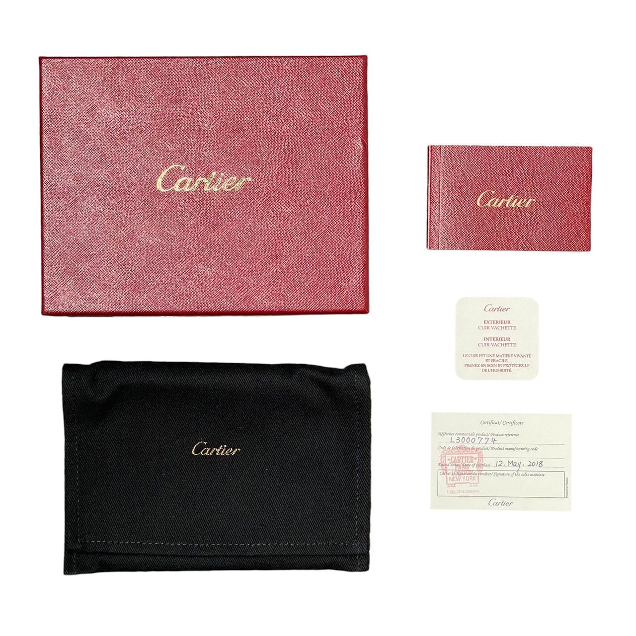 新品☆未使用品】カルティエ Cartier サントス 2つ折り財布 ブラック 黒 L3000774 財布 | Shop at Mercari from  Japan! | Buyee