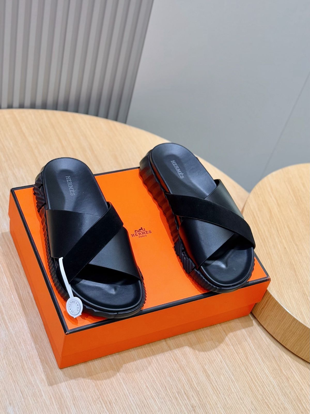 HERMES エルメス メンズ サンダル スリッパ01