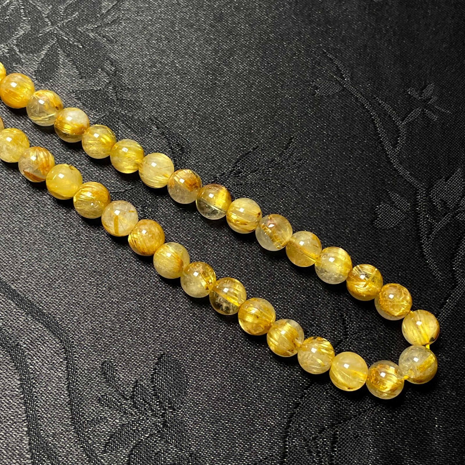 人気 逸品 EU製 ☆黄金タイチンルチル☆黄金針水晶 ゴールド 金運 アクセサリー