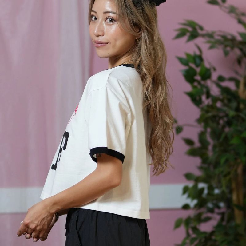 THRASHER スラッシャー 半袖 Tシャツ レディース ナンバリング リンガーシャツ 252TH2ST032 THRASHER スラッシャー 半袖 Tシャツ レディース ナンバリング