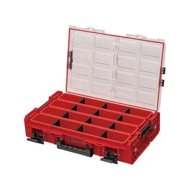 キューブリック QBRICK 超耐久 オーガナイザー XL 2.0 容量13.5L 赤 REDORGQXL2LBCCZEPG003 QS1 ONE 工具 収納 道具入れ ツール ボックス