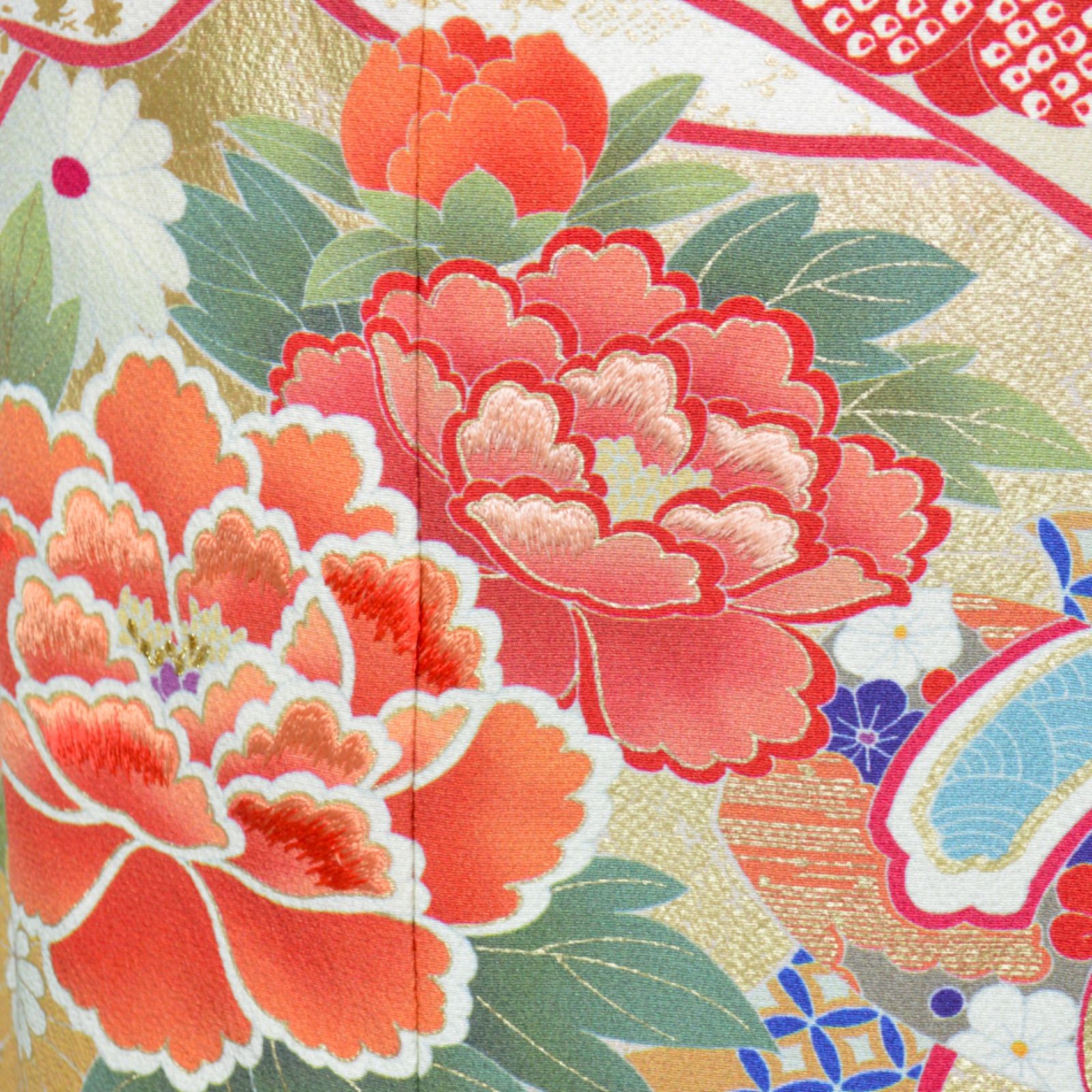 訳あり特価Used品》正絹 振袖フルセット S〜Lサイズ 古典美 成人式