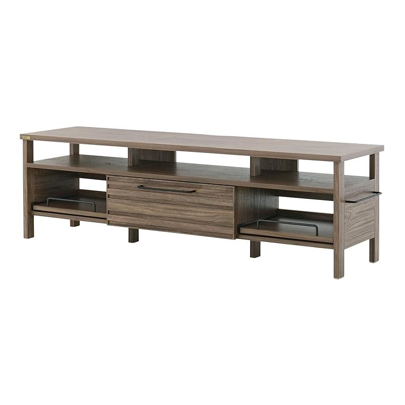 佐藤産業 LAFIKA テレビボード 幅150cm 奥行40cm 高さ45cm 引出 スライド棚 ブラウン 茶 LF45-150L BR 0