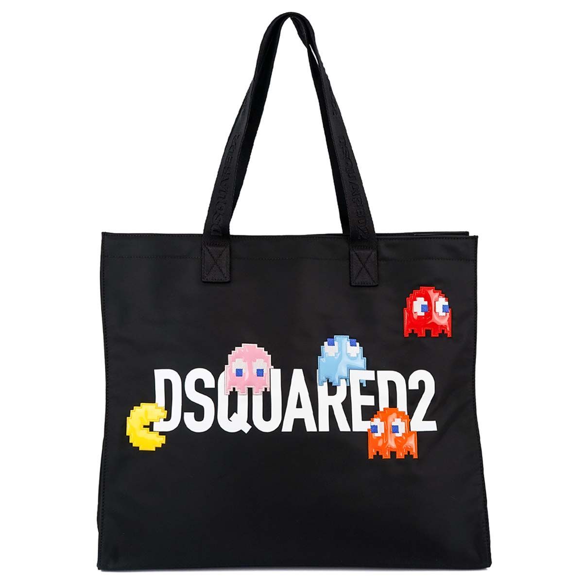 DSQUARED2 ディースクエアード トートバッグ S82SP0075 PAC MAN TOTE メンズ 男性 パックマン コラボ 2124 BLACK ブラック