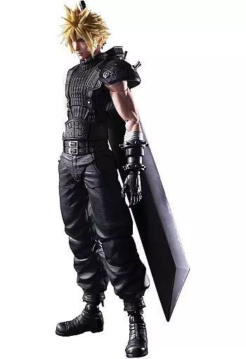 中古】フィギュア PLAY ARTS改 クラウド・ストライフ Version2