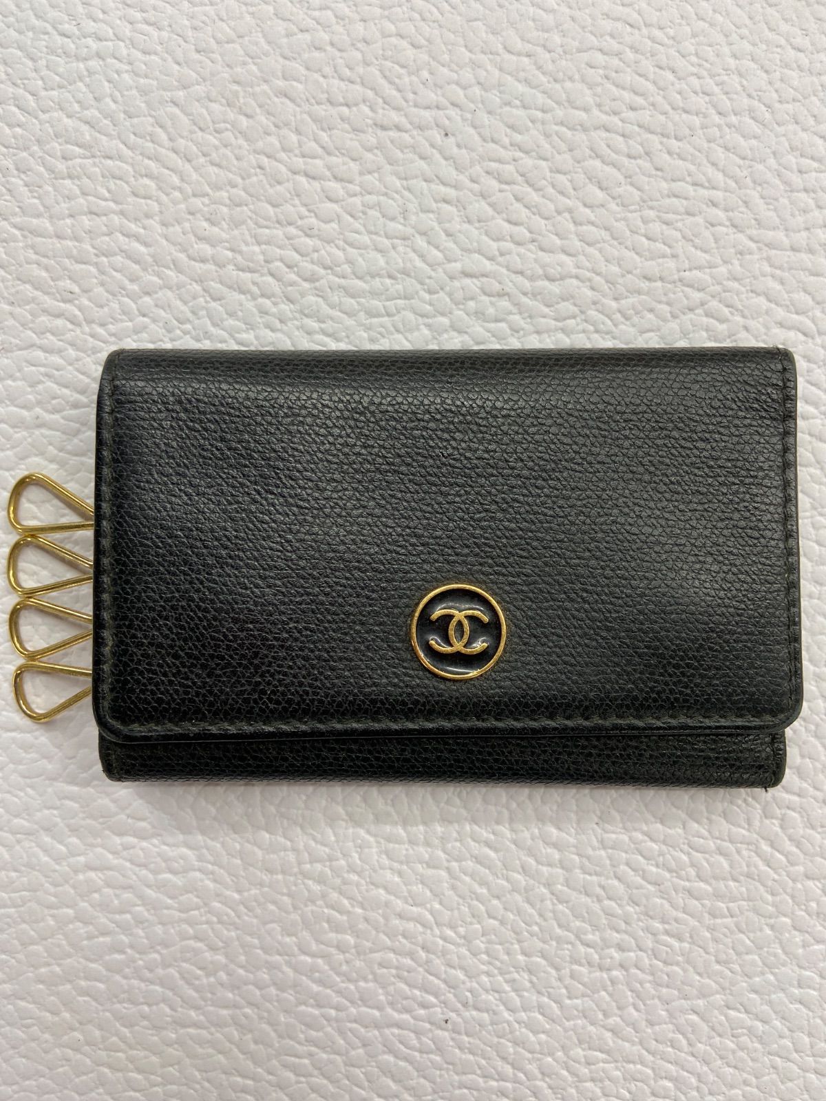 【CHANEL】ヴィンテージ　ココボタン　6連キーケース CHANEL ココボタン 6連キーケース - メルカリ