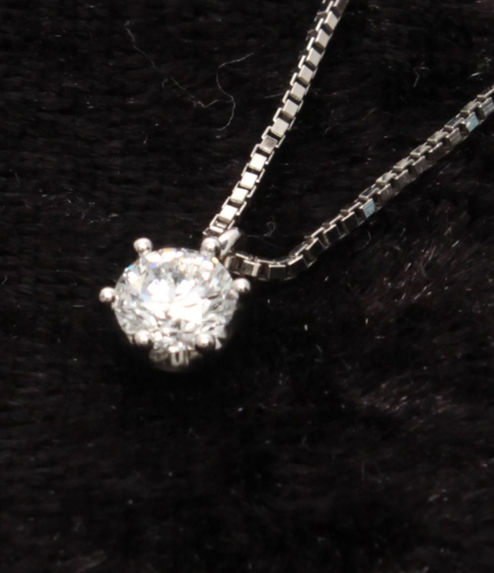 ネックレス Pt900 Pt850 ダイヤ 0.304ct レディース