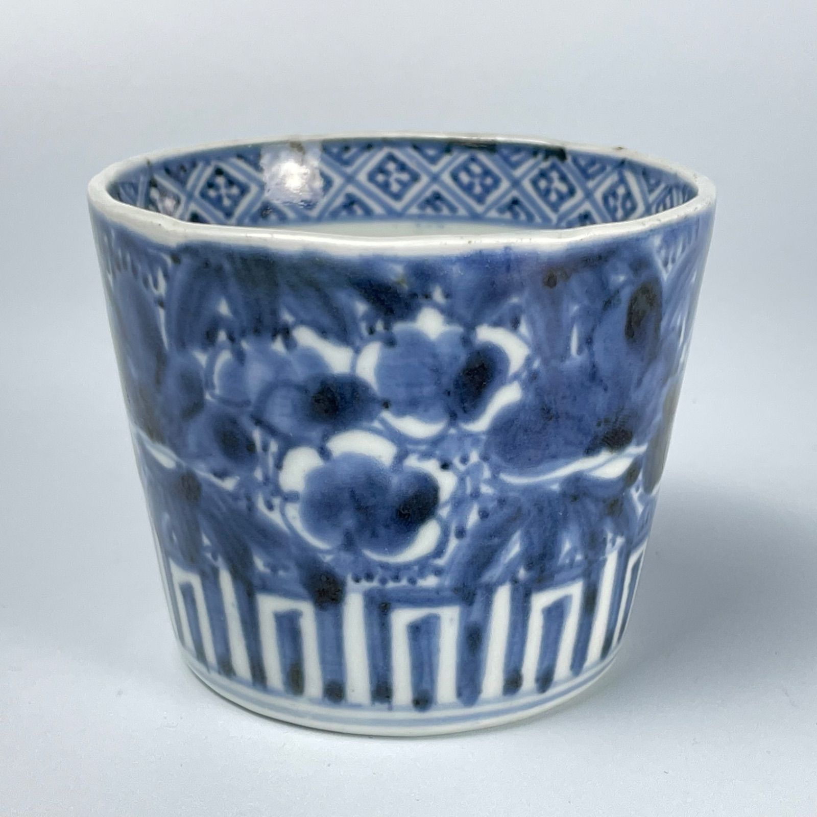 207 染付 松竹梅 古伊万里 骨董 アンティーク 蕎麦猪口 - メルカリ