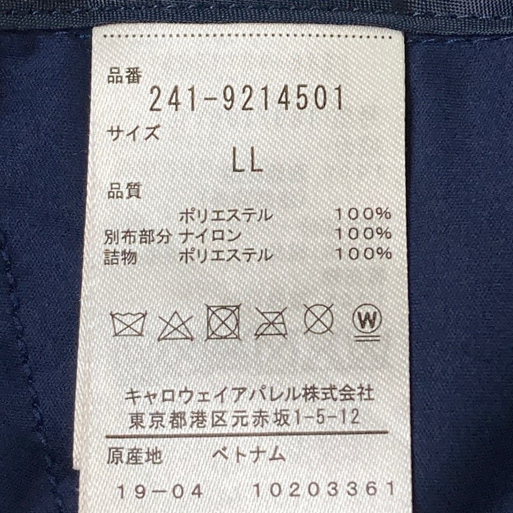 サイズ：LL CALLAWAY キャロウェイ フルジップ 中綿ベスト ストライプ