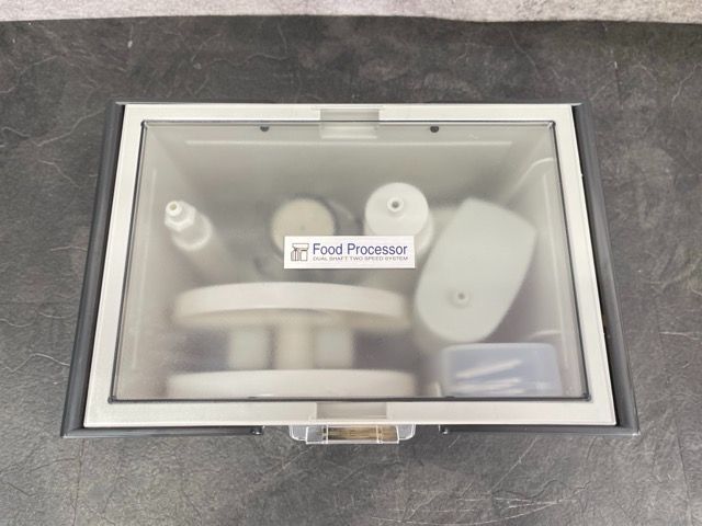 動作保証 Amway アムウェイ E-3288-J フードプロセッサー グレー系 ケース付き オプションパーツセット 調理家電 調理器具 |301456