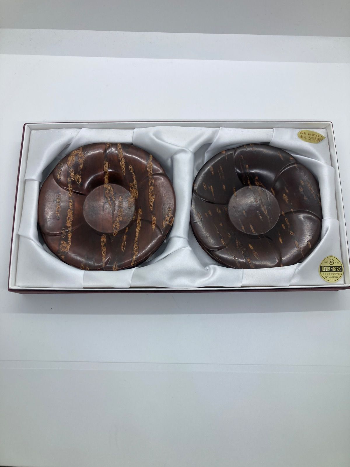 桜皮細工 茶托５枚セット 輪花 秋田 角館 天然木 樺細工 茶托 耐熱 耐水