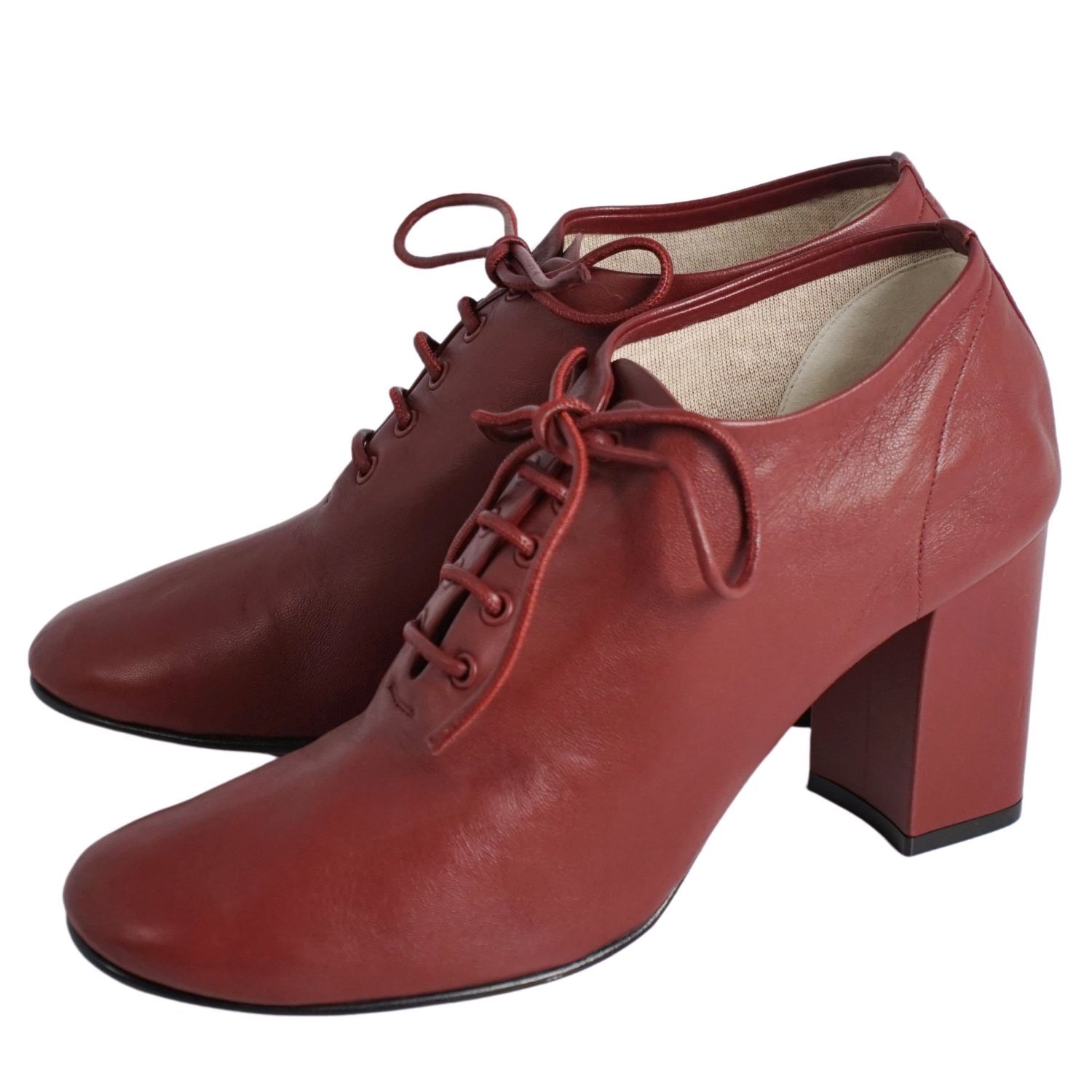 セリーヌ CELINE レザーシューズ フィービー期 レースアップ ヒー