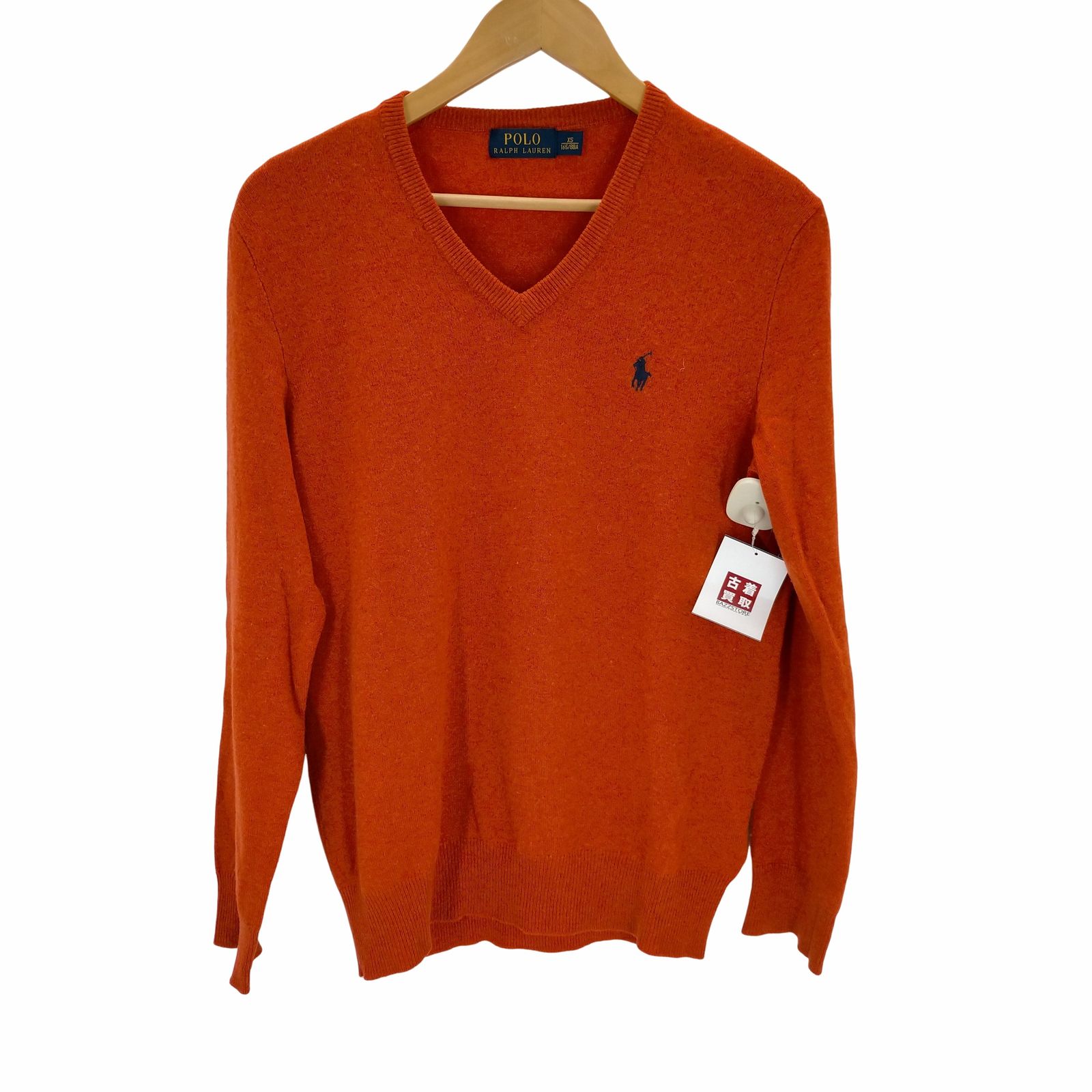 ポロラルフローレン POLO RALPH LAUREN ポニー刺繍 Vネックニット メンズ JPN：XS 