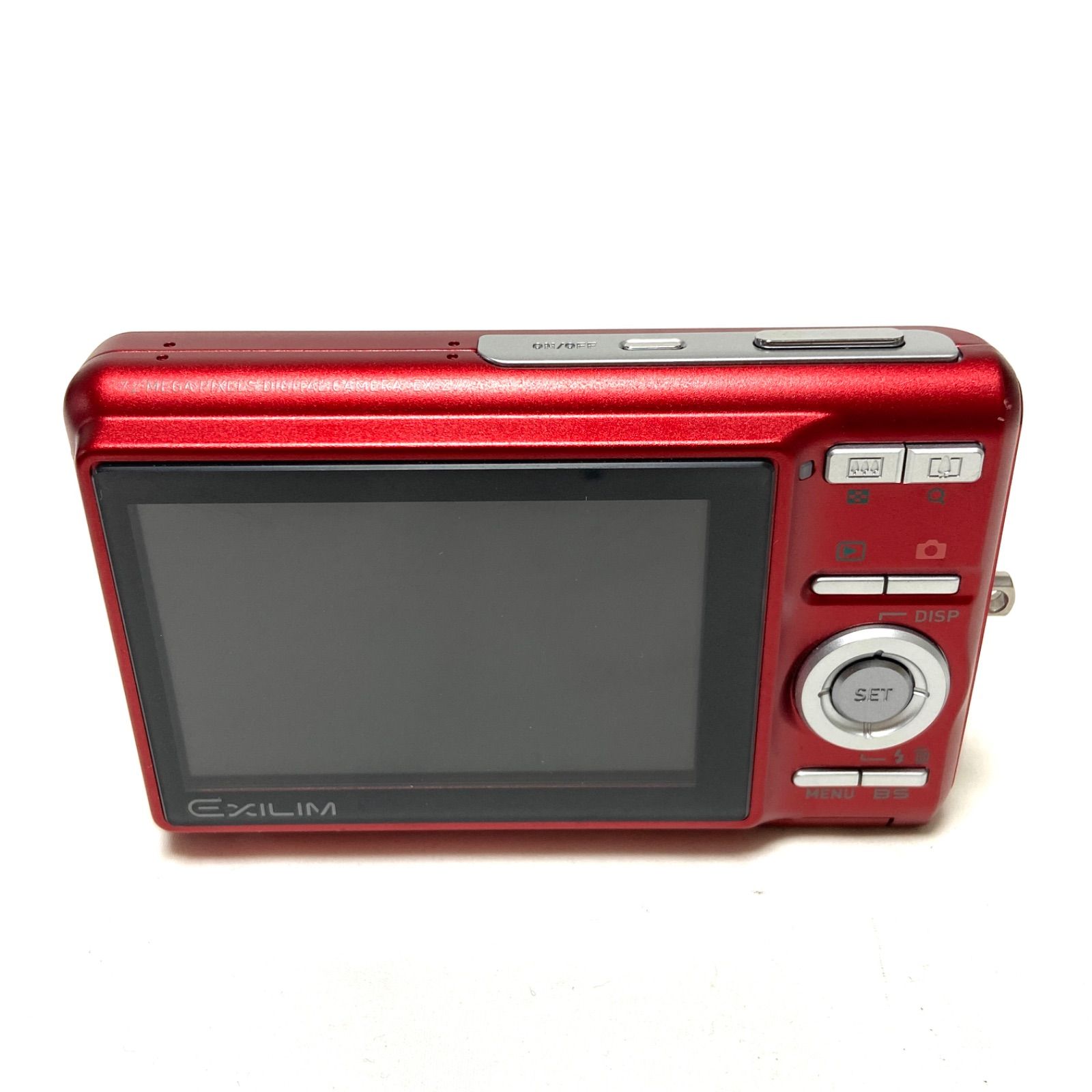 CASIO EX-Z77 コンパクトデジタルカメラ レッド EXILIM ZOOM 【中古】CASIO製 EX-Z77 レッド 720万画素 液晶画面いたみ