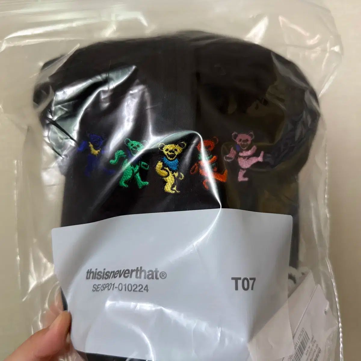 thisisneverthat ディスイズネバーザット ダンシングベア ボールキャップ ブラック グレイトフル デッド くま