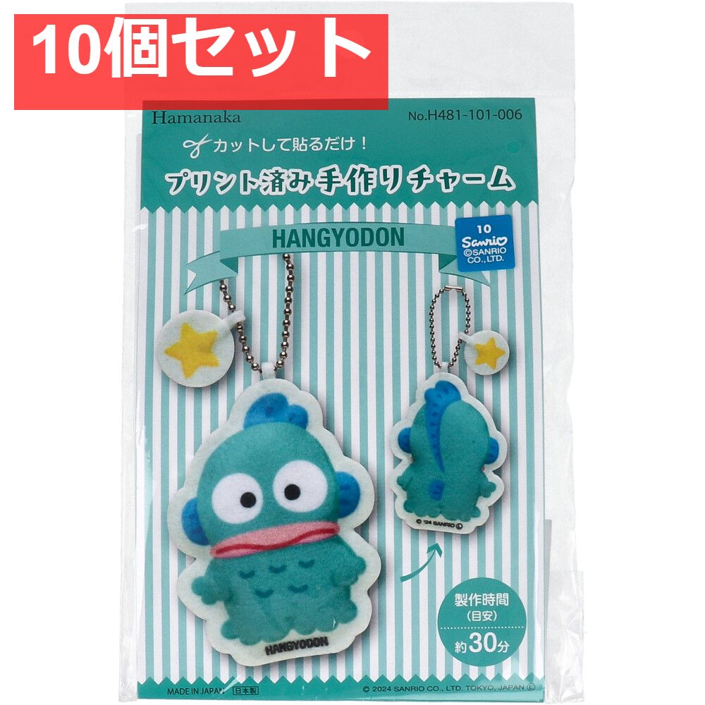プリント済み手作りチャーム ハンギョドン 1セット 10個セット まとめ売り
