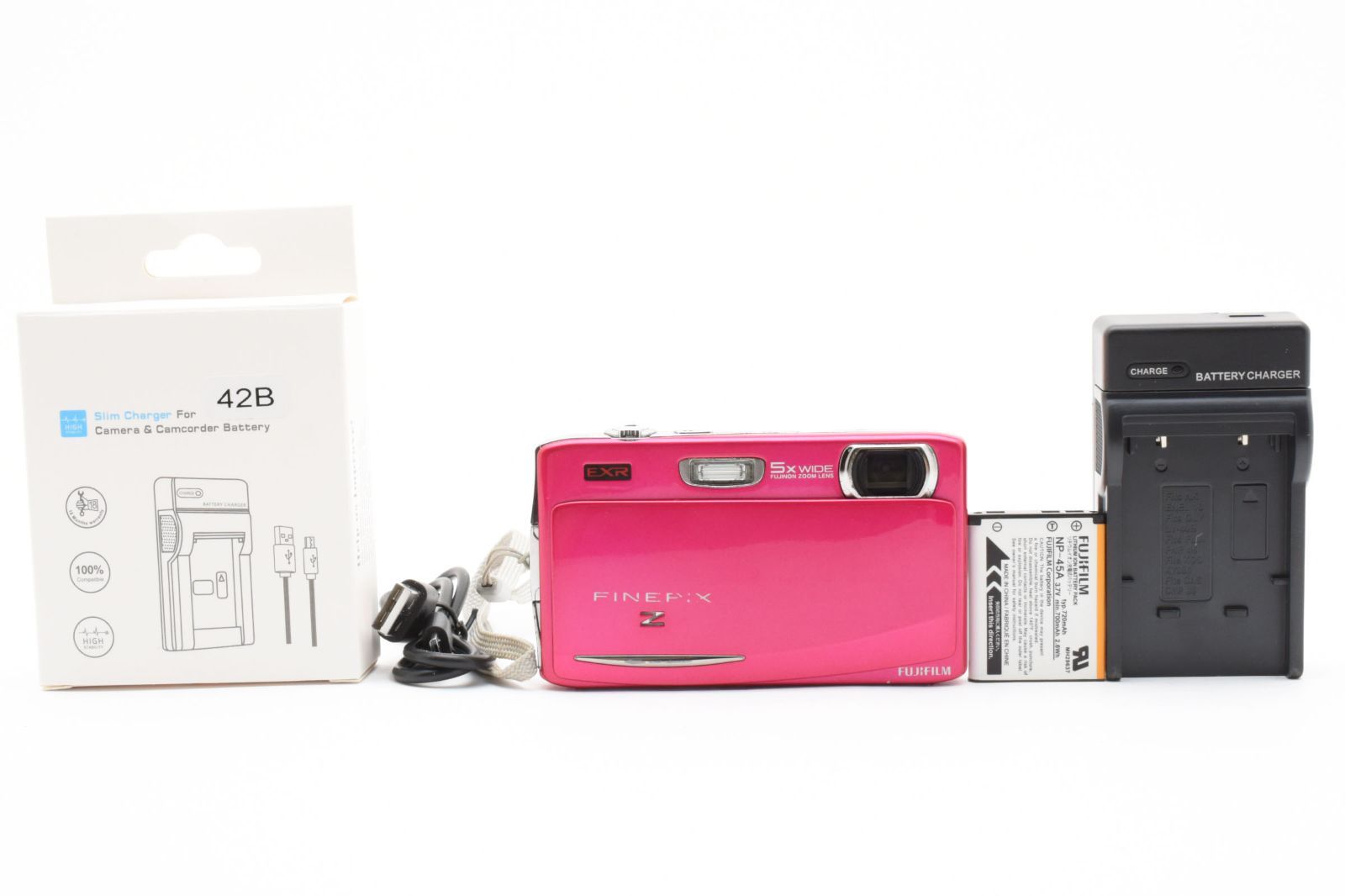 並品 FUJIFILM フジフィルム FinePix Z950 EXR ピンク コンパクトデジタルカメラ 2444927A