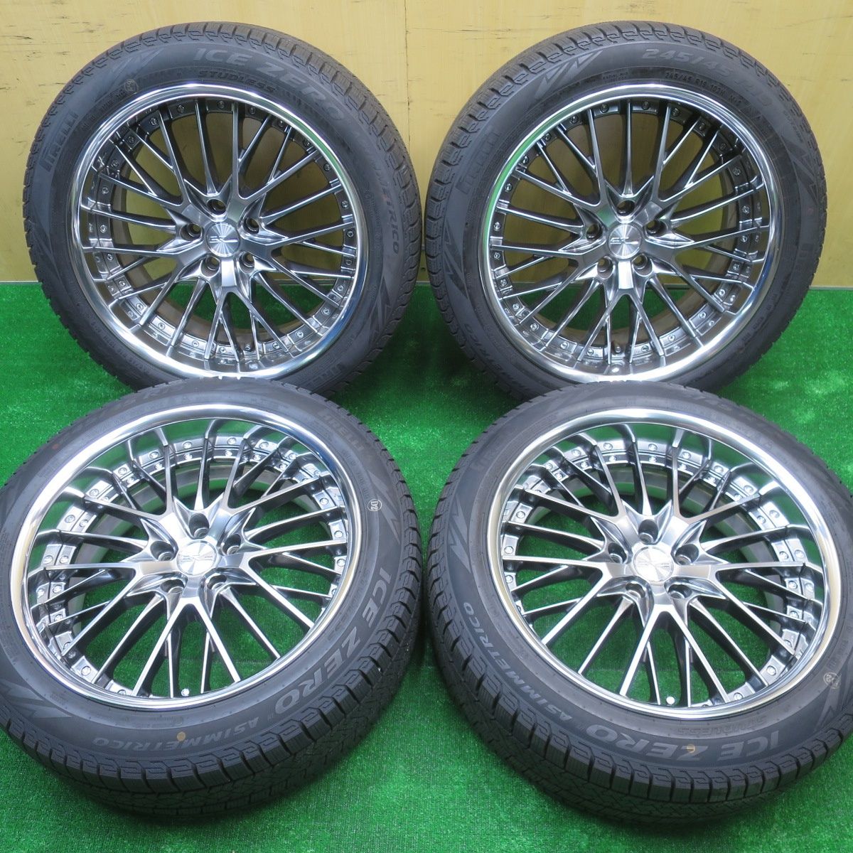 バリ溝!23年!キレイ!9.5分☆WORK SCHWERT SG2 245/45R19 バリ溝!23年!キレイ!9.5分☆WORK SCHWERT SG2 245/45R19