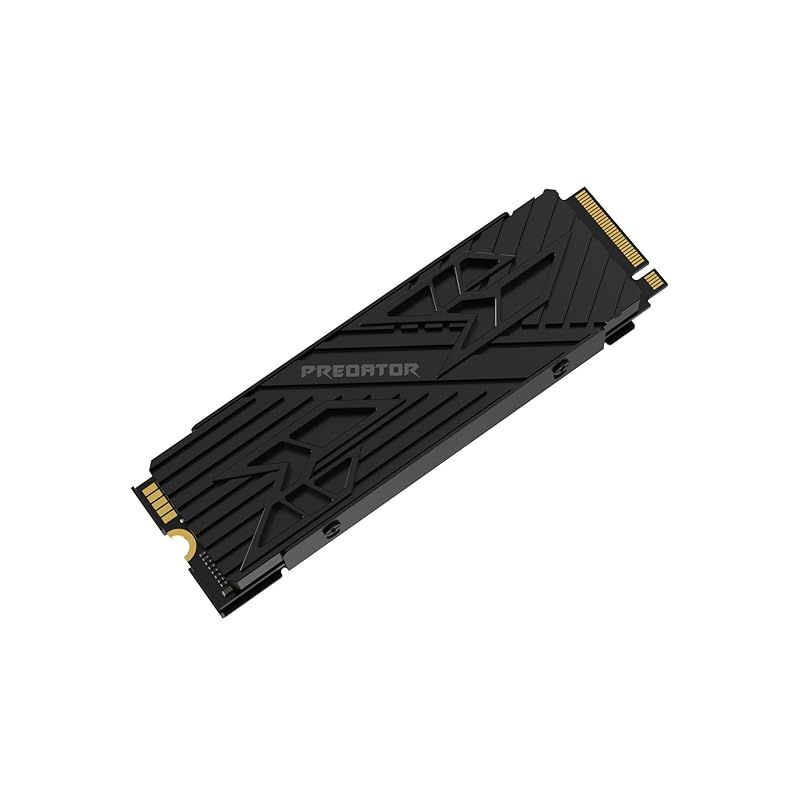 Acer Predator GM7000 ヒートシンクモデル M.2 SSD 2TB PS5|PS5 Pro動作 済み DRAMキャッシュ搭載 NVMe 2280 PCIe Gen4×4 超高速 最大読み取り 7400MB|s 最大書き込み 6700MB 1
