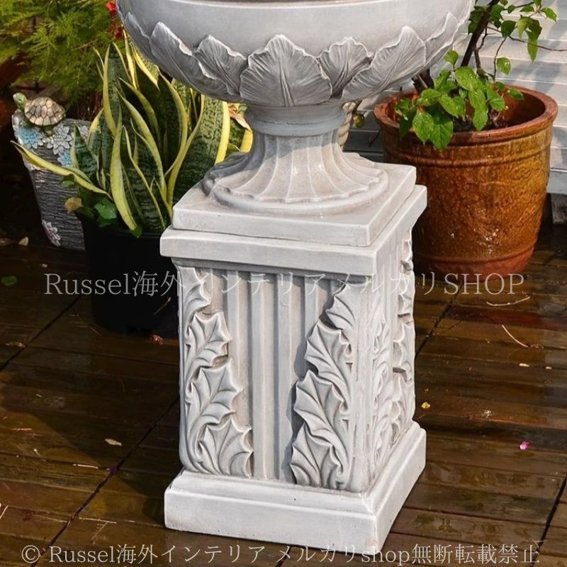 プランターラック 装飾 ヴィンテージ調 ホワイト グレー ヨーロッパ風 酸化マグネシウム素材 ガーデニング 雑貨 ガーデン雑貨 ガーデンインテリア ガーデン インテリア 庭の装飾 お洒落 おしゃれ 8-14 YUZUMIYA_COM