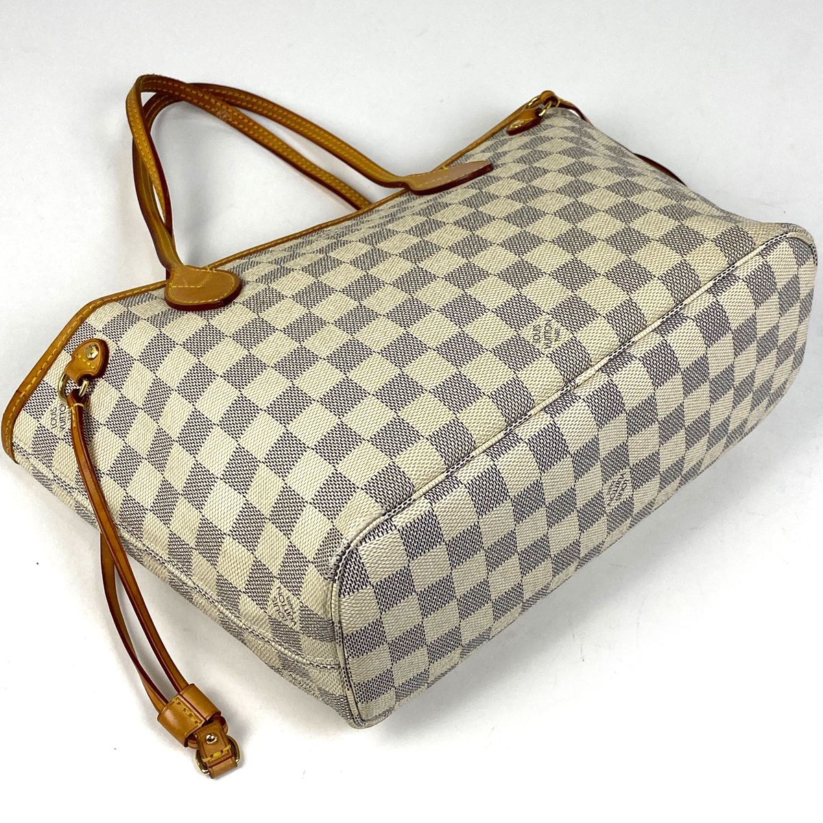 Louis Vuitton ネヴァーフルPMダミエアズールトートバッグ ホワイト