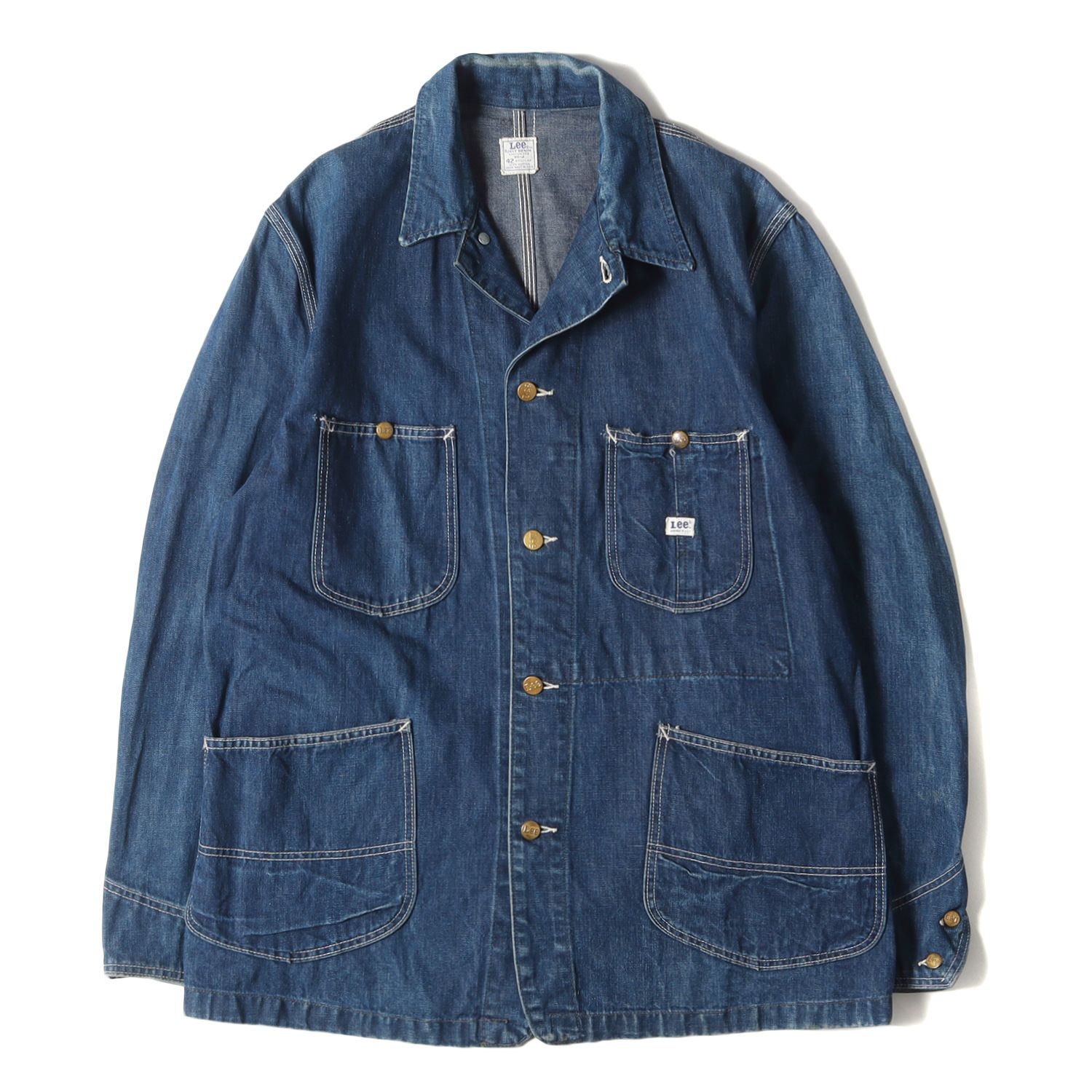 Lee リー ジャケット サイズ:42R 70s 91-J デニム カバーオール ビッグ 