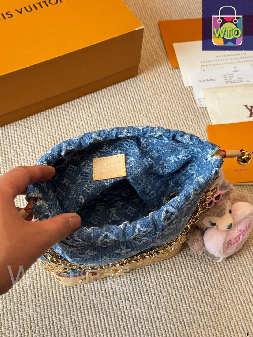 ☆開店セール☆ 人気 美品 ルイヴィトン ガストンV ロゴ 薄手 デニム③ ☆開店セール☆ 人気 美品 ルイヴィトン ガストンV ロゴ 薄手