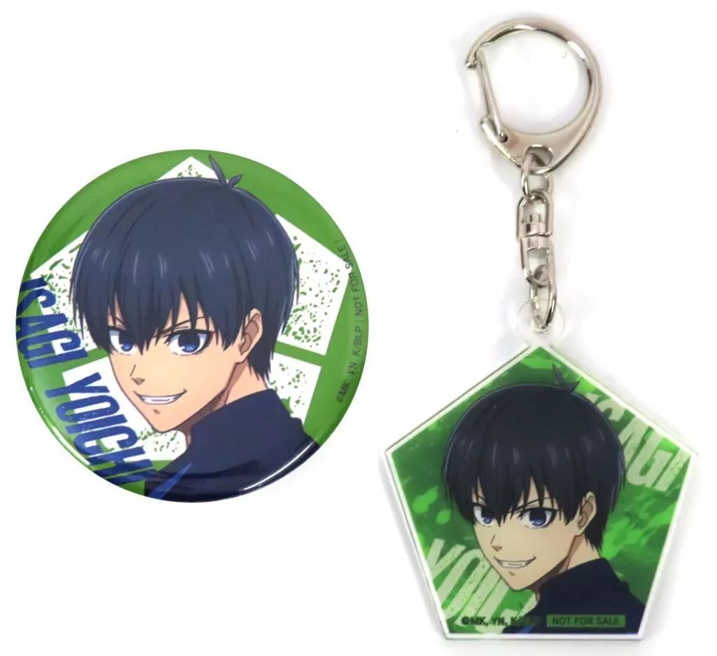 中古】グッズセット 潔世一 描き下ろしイラスト使用缶バッジ＆アクリル