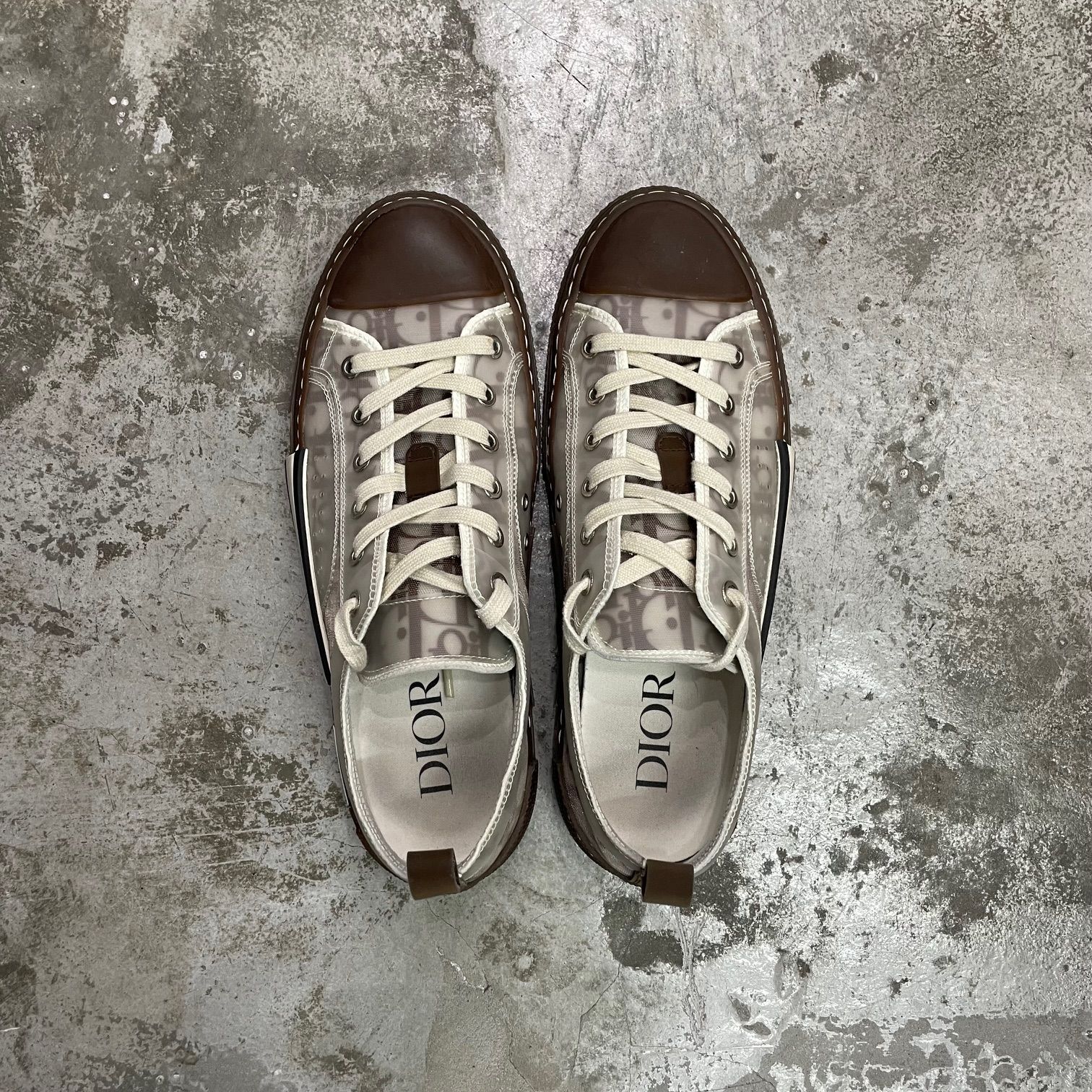 DIOR オブリーク キャンバス クリアラバー B23 スニーカー 3SN249ZMK 