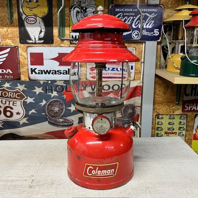 コールマン ランタン 200A USA製 イエローボーダー 1960年5月製 1961年5月