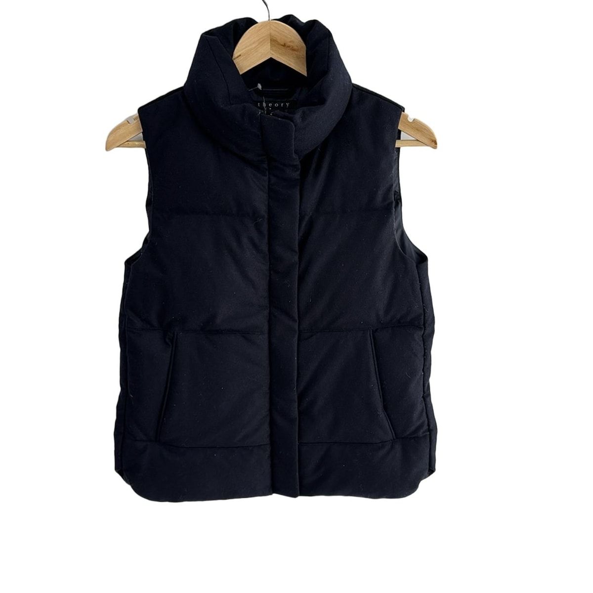 未使用 Theory 23AW リバーシブル ロングダウンベスト ブラック L Theory ダウンベスト ブラック 再販で手に入れた〈UNIQLO×Theory