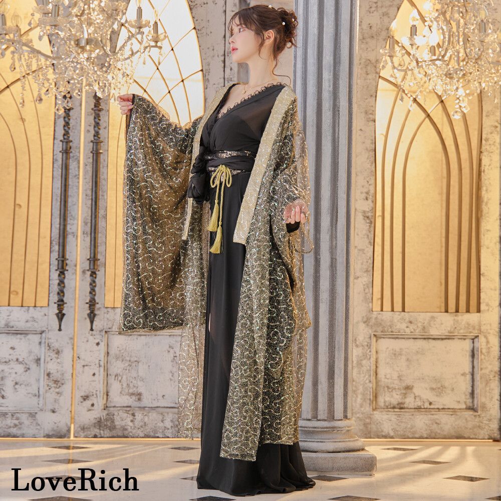 LoveRich ラブリッチ 【2カラー/羽織のみ】スパンコ花魁 羽織
