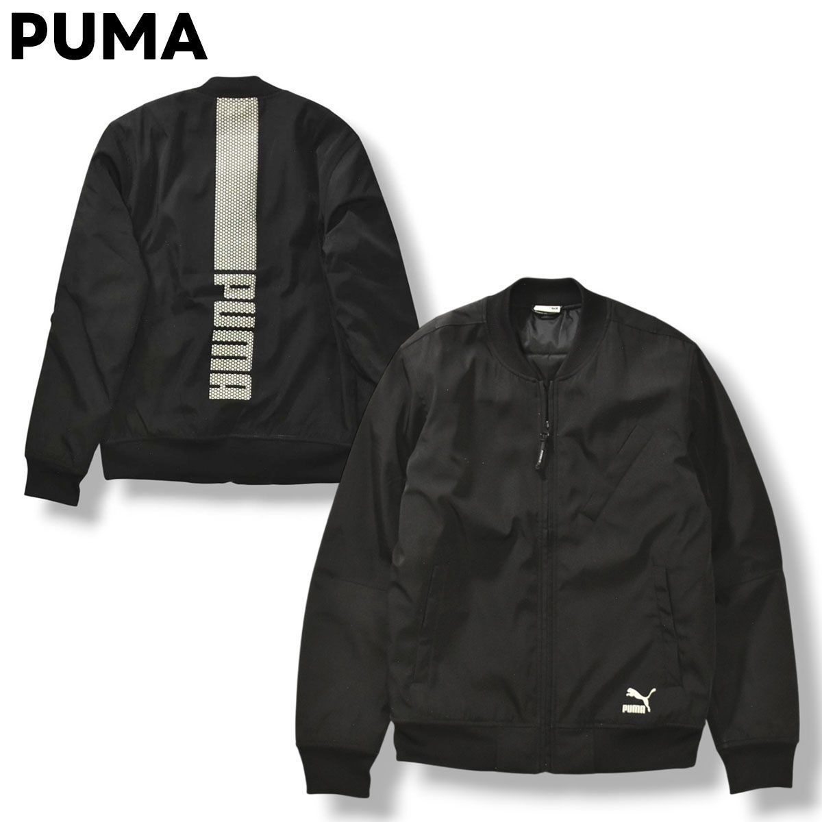 プーマ PUMA バックロゴ プリント MA-1 フライトジャケット ボンバー 