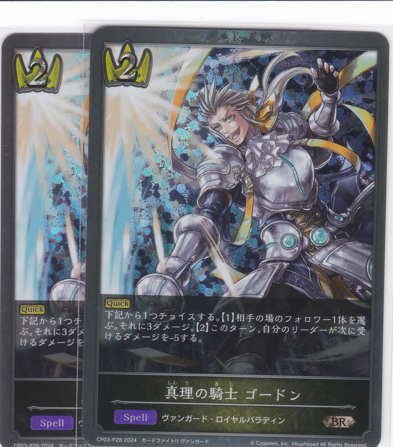 真理の騎士 ゴードン プレミアム 3枚 シャドウバースエボルヴ 真理の騎士ゴードン【BR・プレミアム】{CP03-P28} - カード