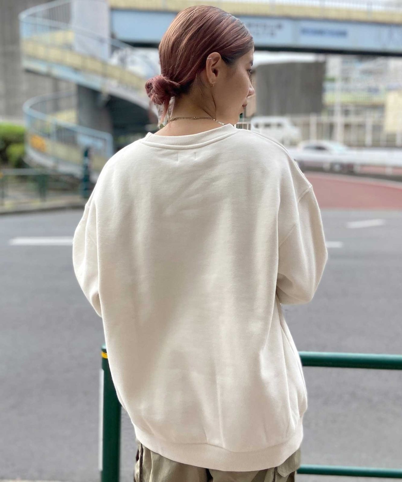 RVCA/ルーカ レディース トレーナー スウェット レオパード柄 ビッグサイズ BD044-150 RVCA/ルーカ レディース トレーナー スウェット レオパード柄