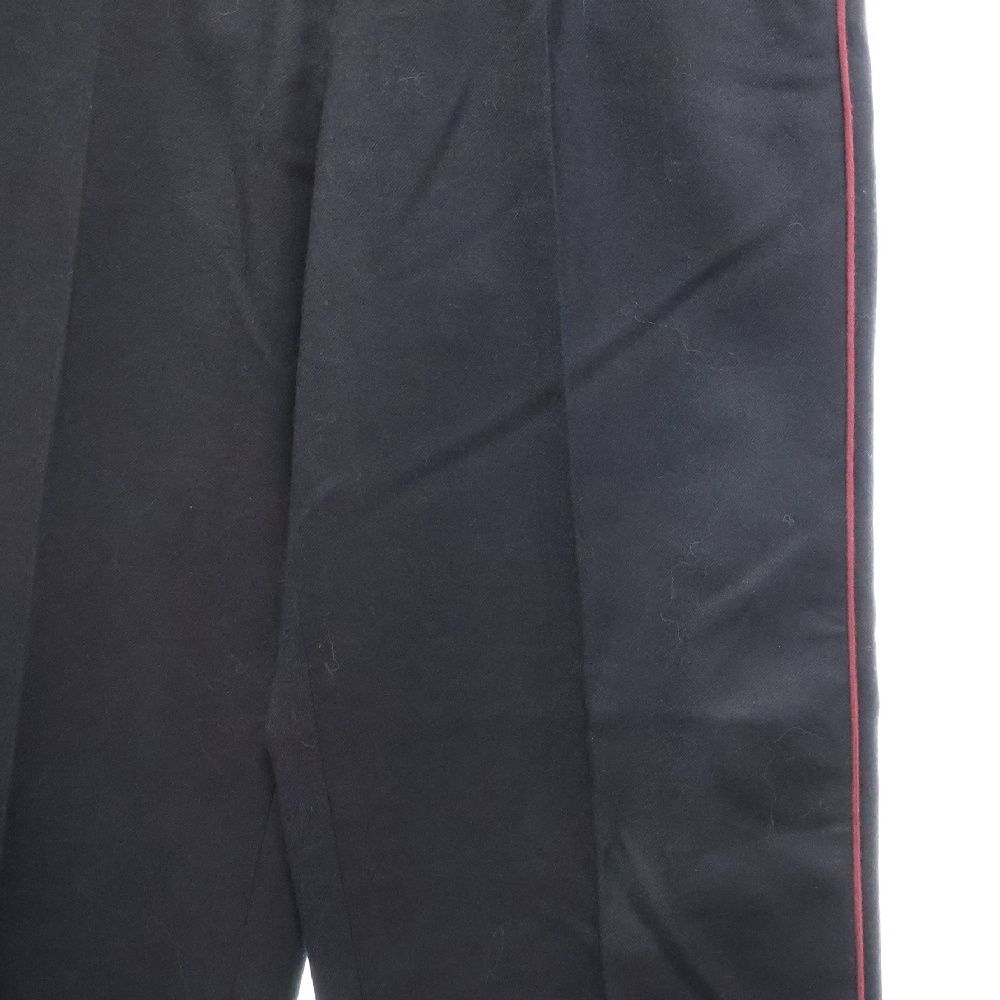 GUCCI (グッチ) サイドライン ウールスラックスパンツ ネイビー 645916