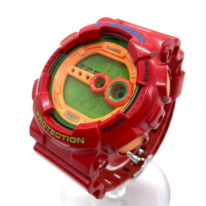 CASIO カシオ G-SHOCK GD-100HC デジタル 腕時計 レッド