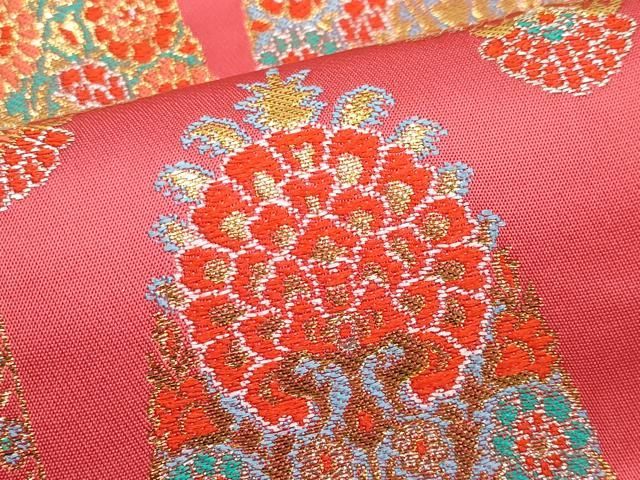 平和屋本店□極上 龍村晋謹製 全通柄袋帯 唐織 波斯聖樹文錦 金銀糸