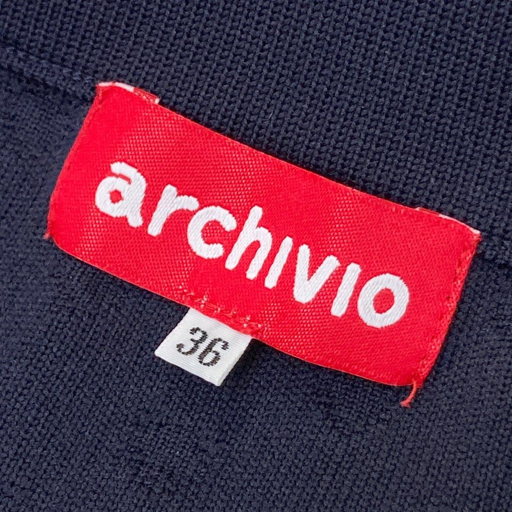 サイズ：36 ARCHIVIO アルチビオ ニットスカート ネイビー系