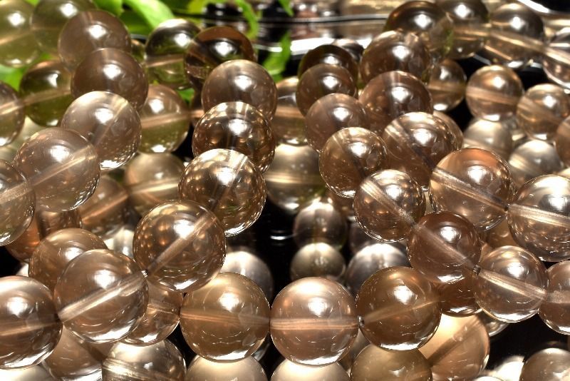 希少◇スター効果！ ゼウスクォーツ(スモーキーシトリン) 14mm